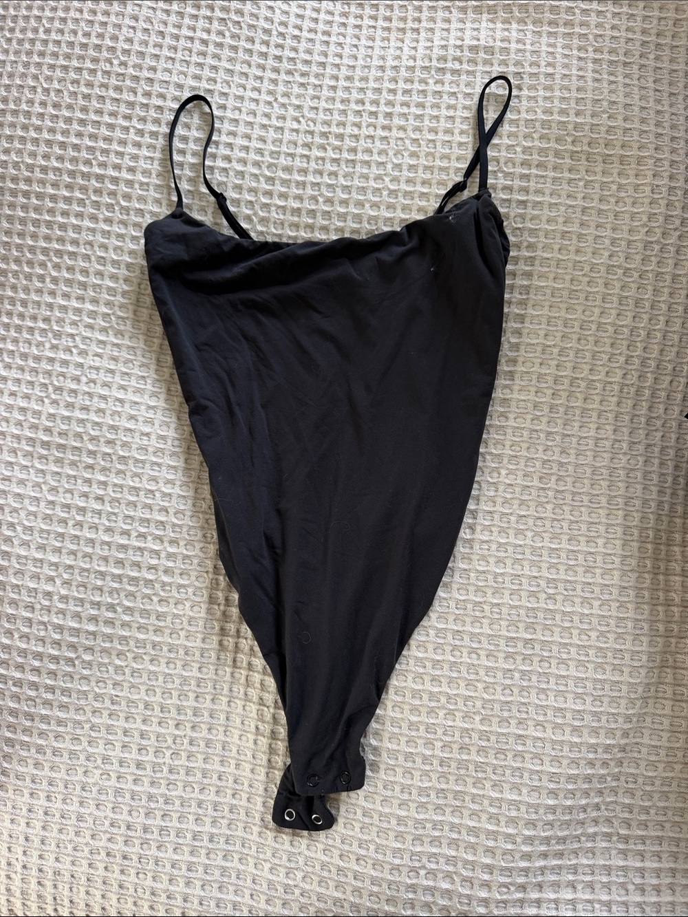 Skims Black Spaghetti Strap Bodysuit - Women